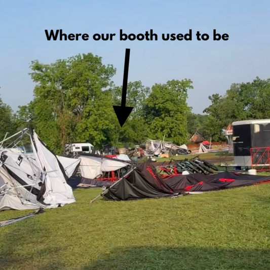 Camping during a tornado