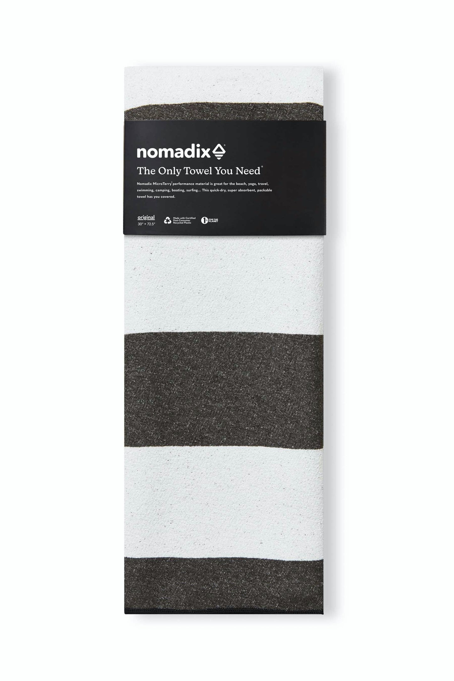Original Towel: Stripes Noll Black