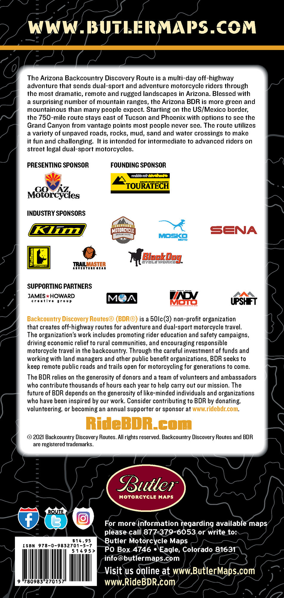 Arizona Backcountry Discovery Route (AZBDR) Map – V3