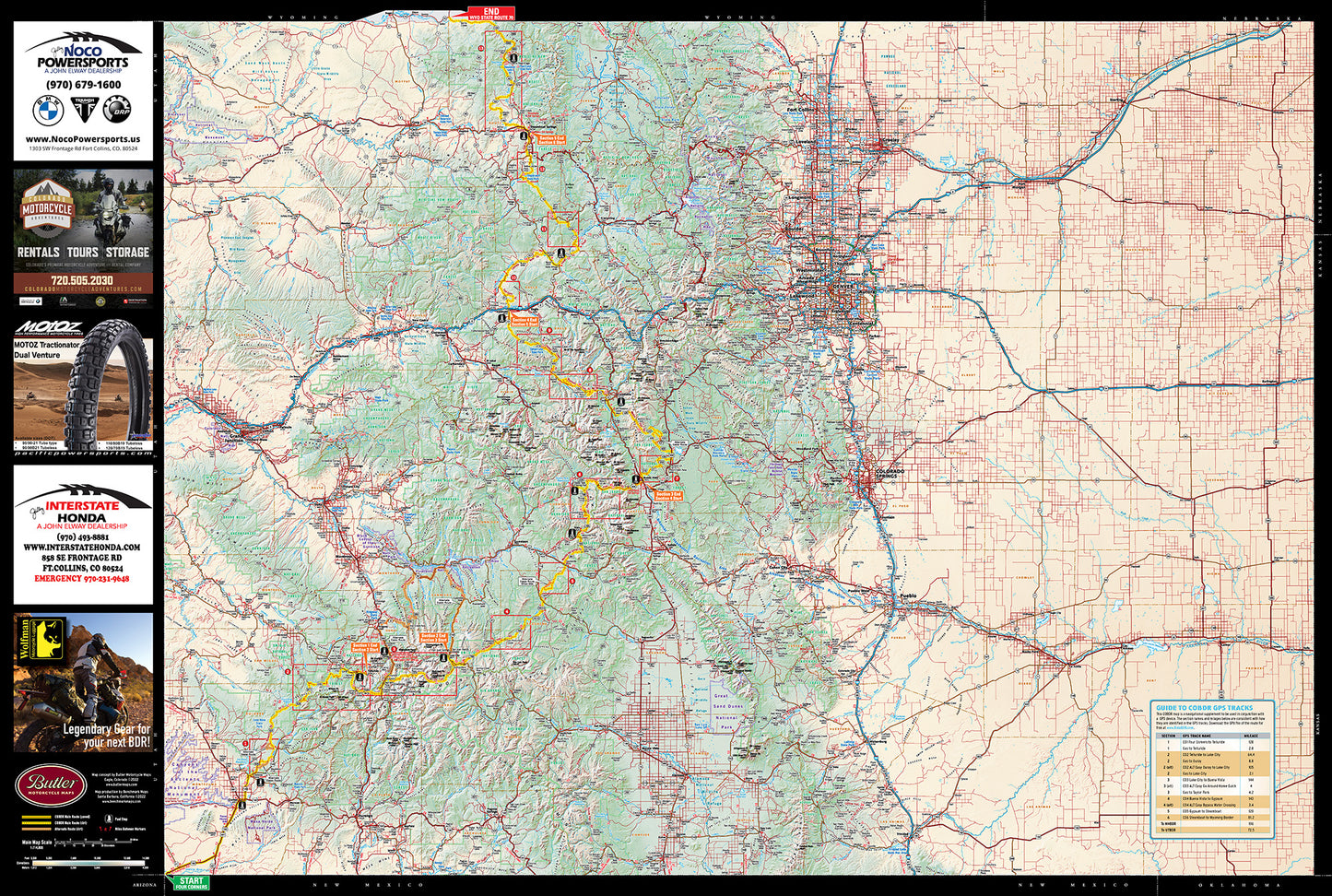 Colorado Backcountry Discovery Route (COBDR) Map – Third Edition