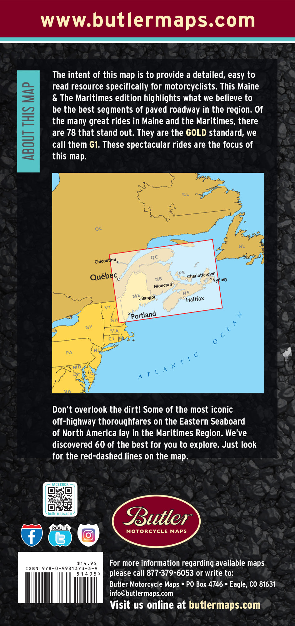 Maine & The Maritimes G1 Map