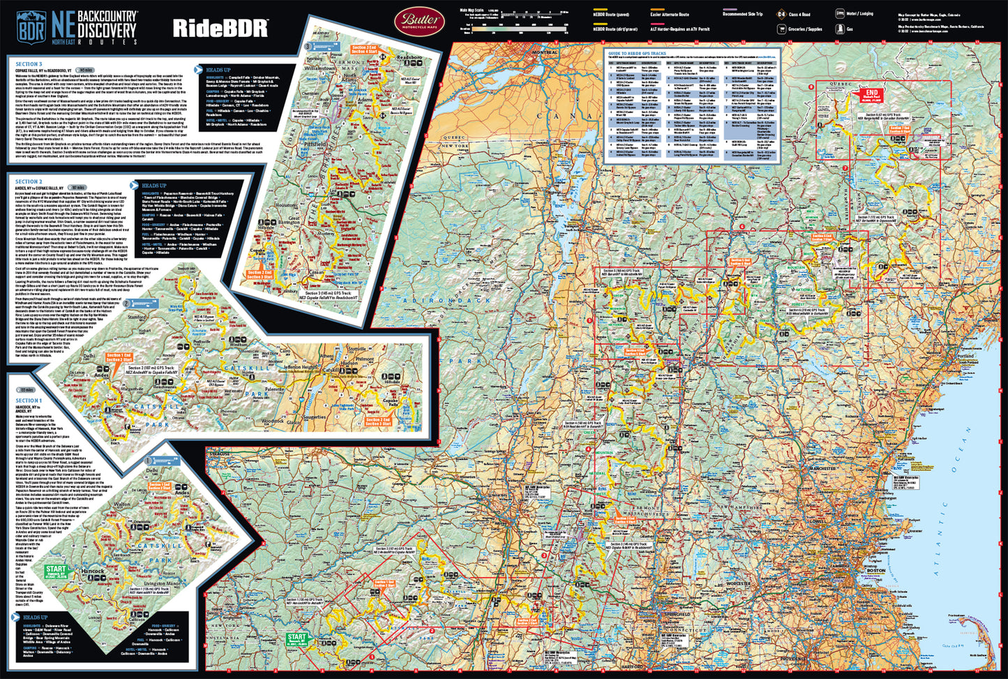 Northeast Backcountry Discovery Route (NEBDR) Map