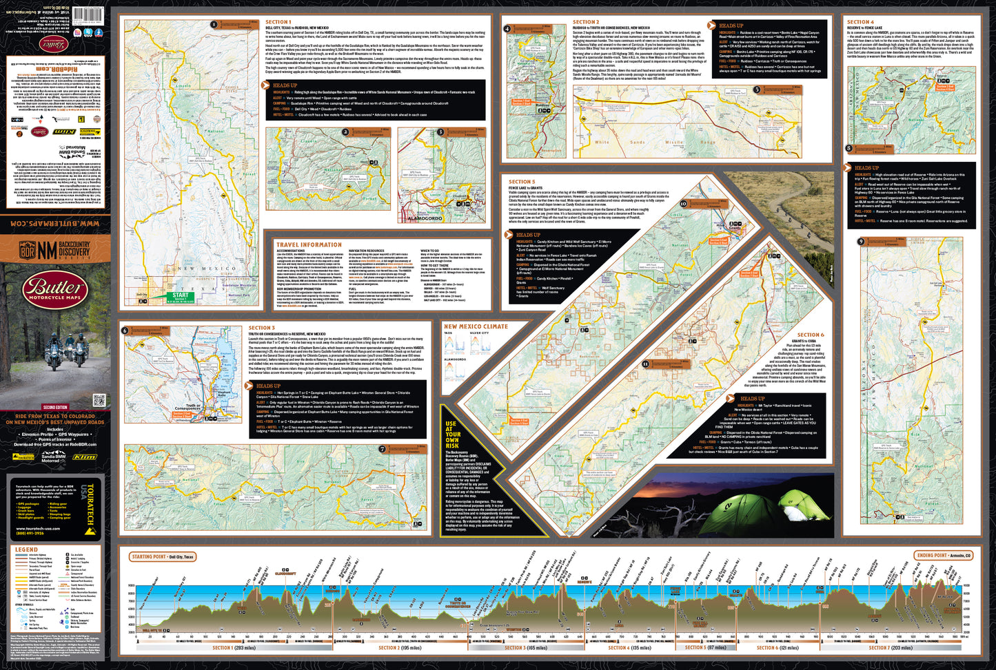 New Mexico Backcountry Discovery Route (NMBDR) Map 2nd Edition