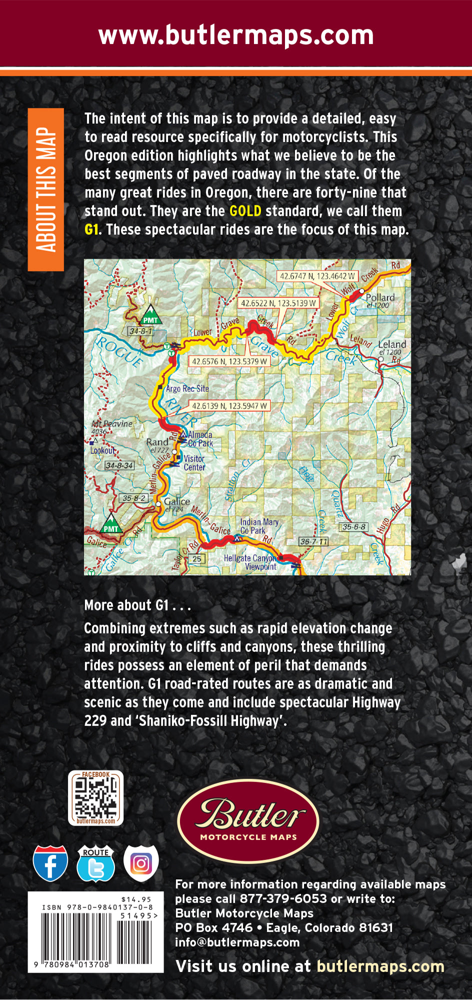 Oregon G1 Map 3rd Edition