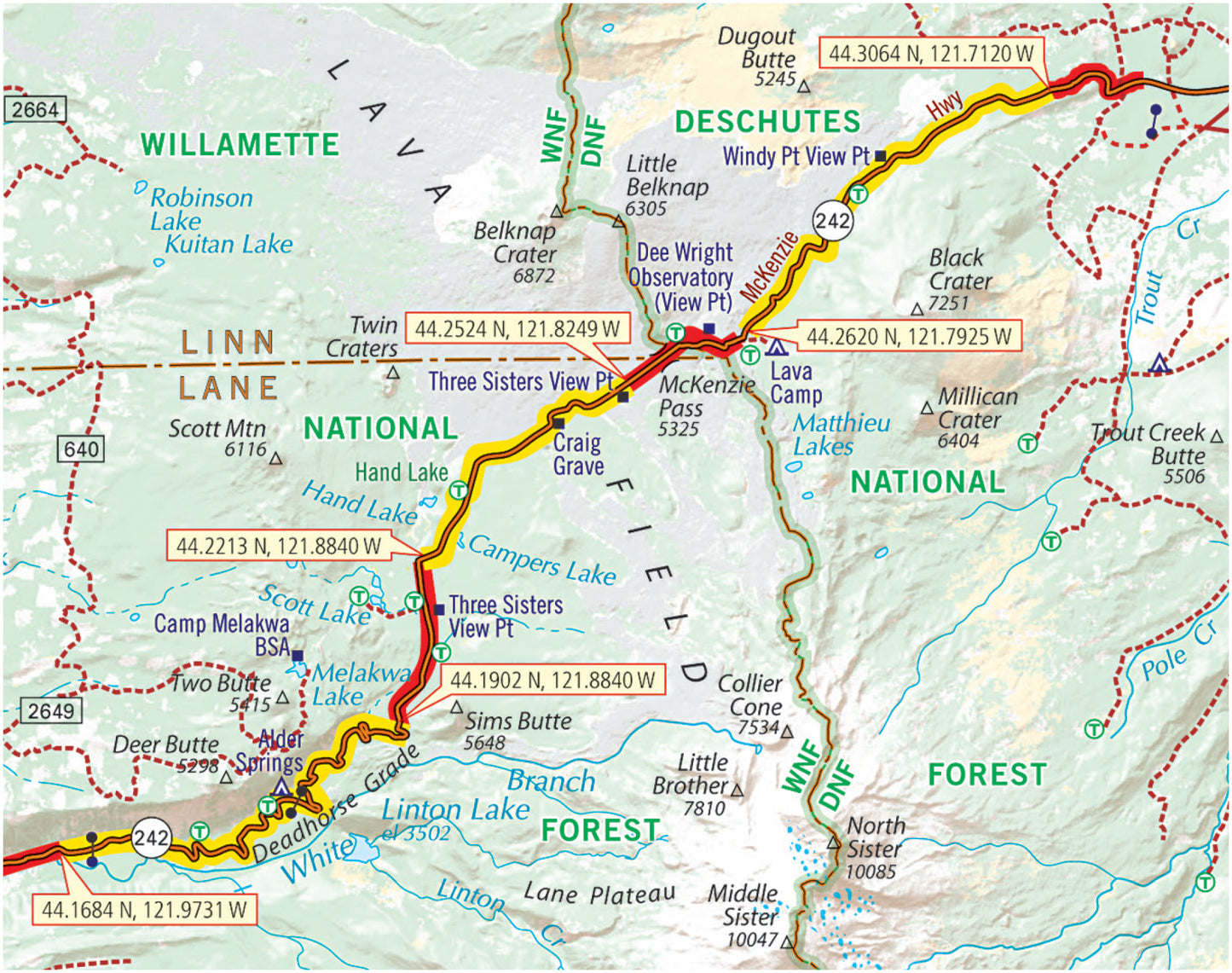 Oregon G1 Map 3rd Edition