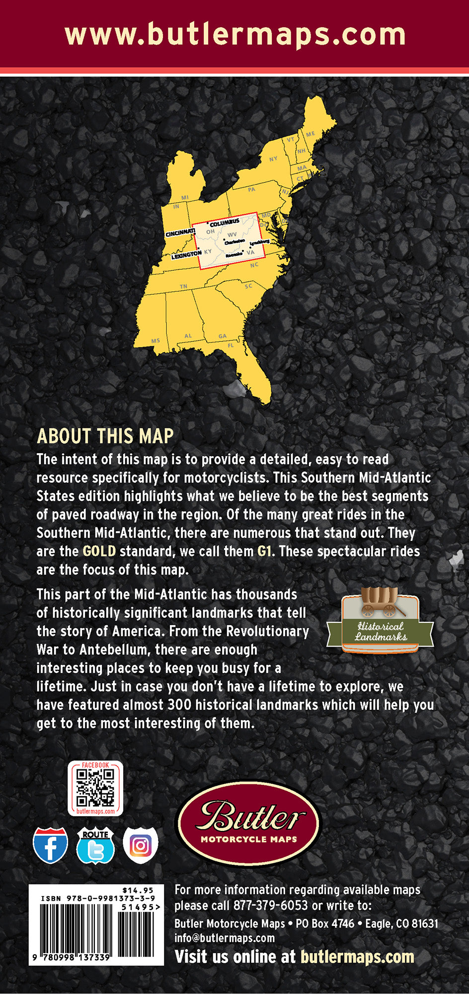 Southern Mid-Atlantic States G1 map – V2