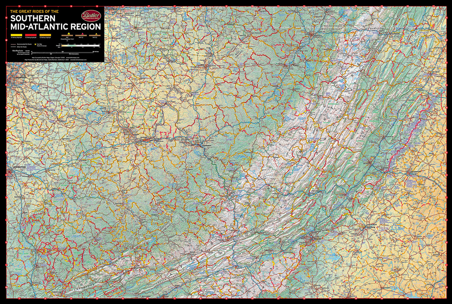 Southern Mid-Atlantic States G1 map – V2