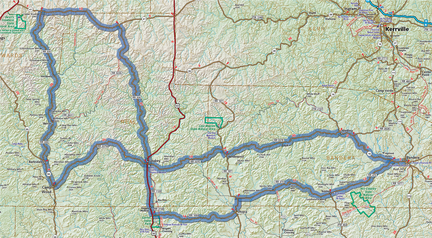 Texas Hill Country/Big Bend NP G1 Map – V7
