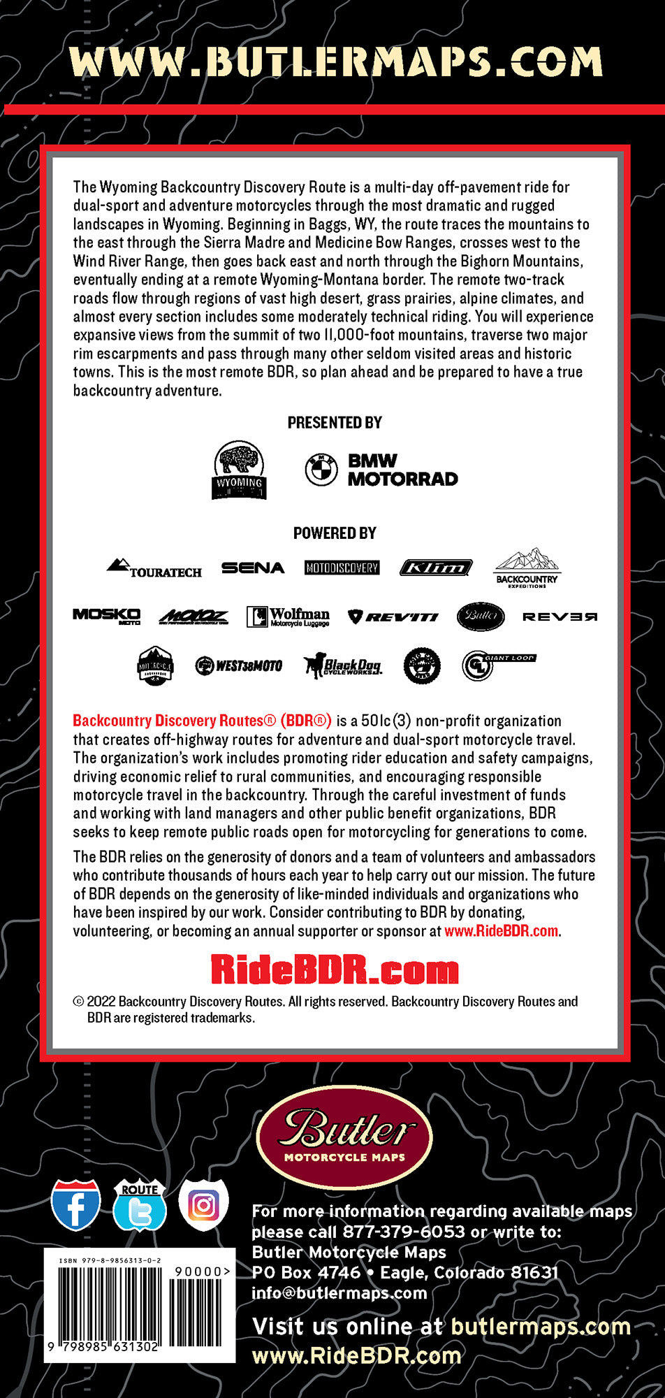 Wyoming Backcountry Discovery Route (WYBDR) 2nd Edition