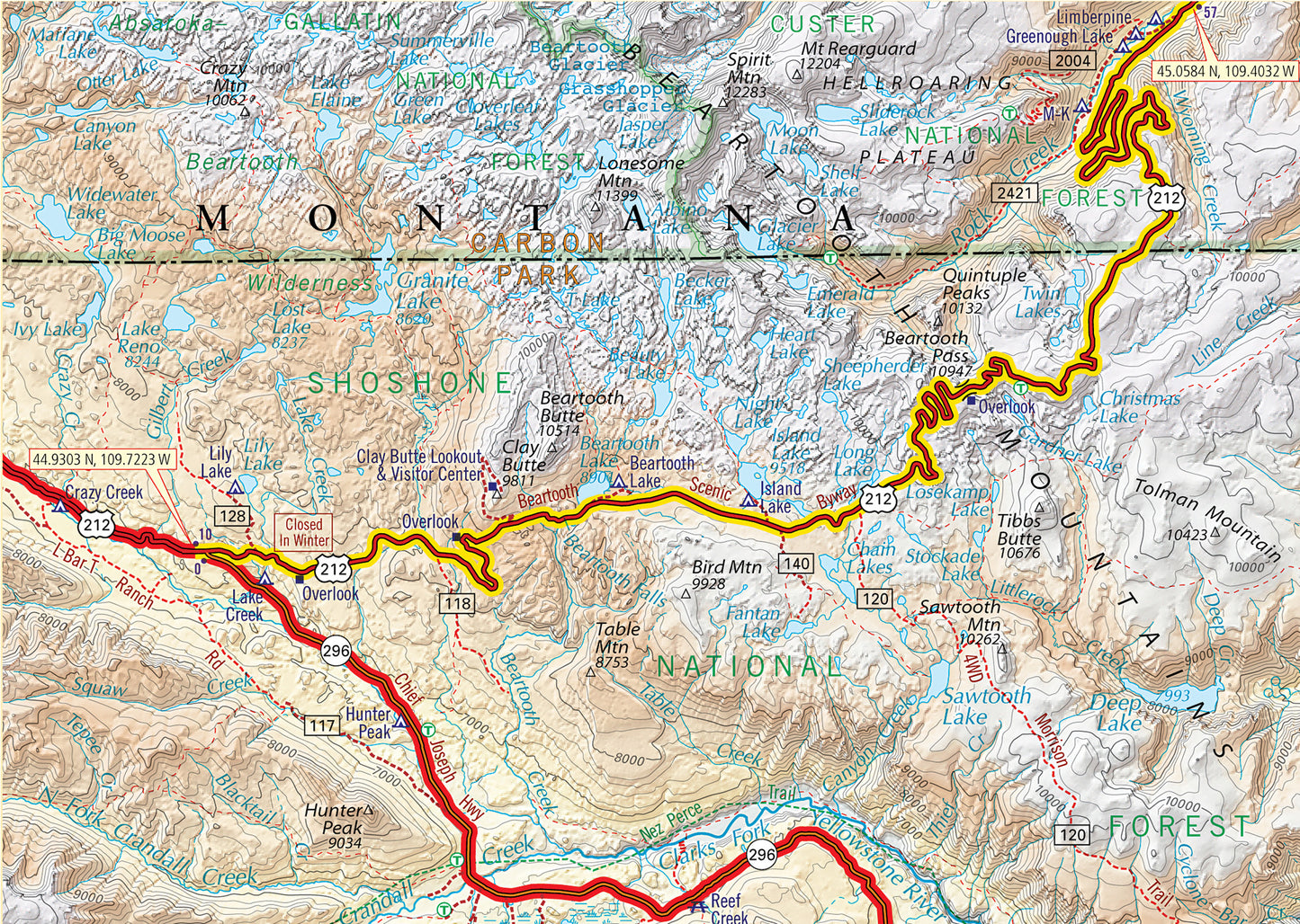 Wyoming and the Black Hills of South Dakota G1 Map – V5