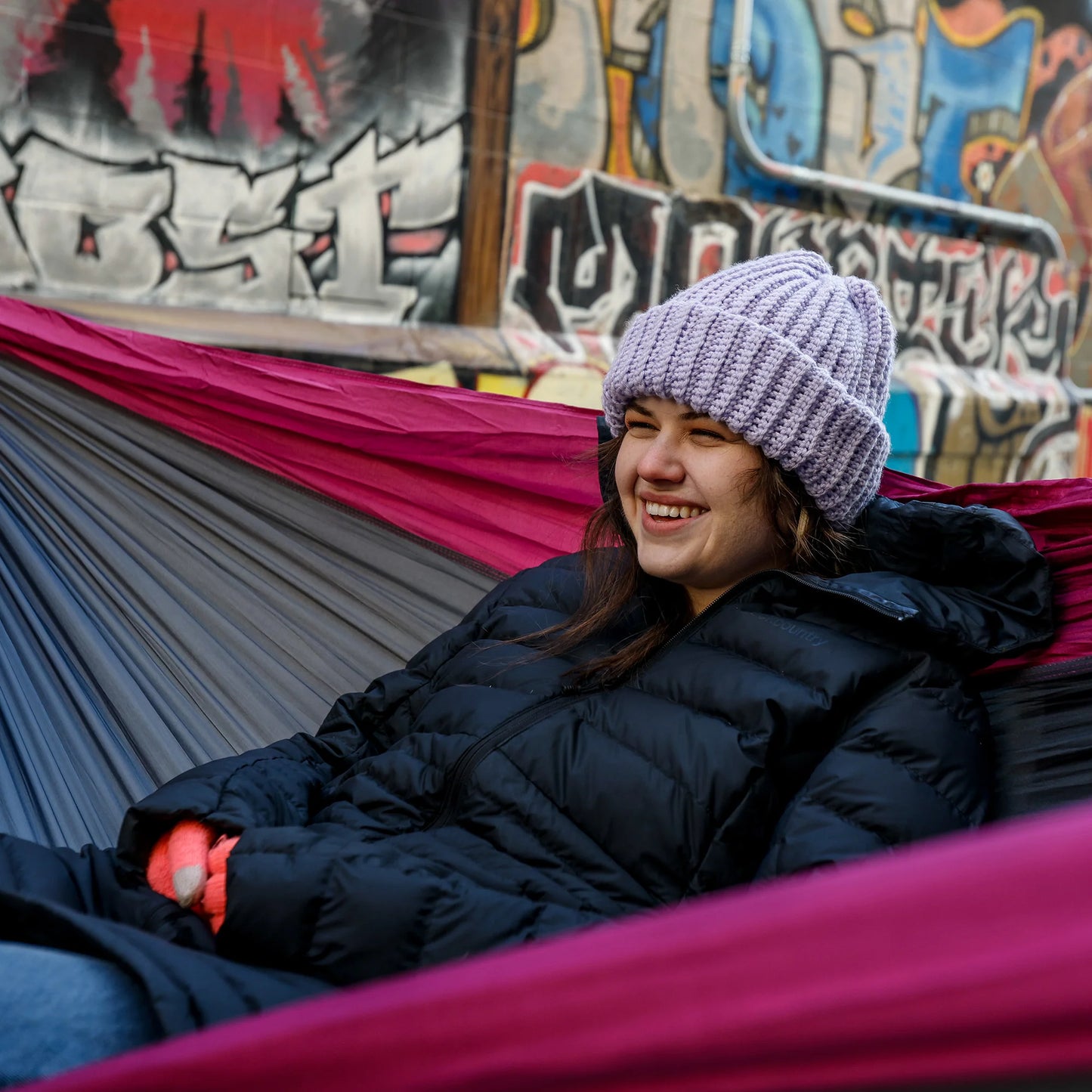 Double Deluxe Hammock w/ Tree Straps