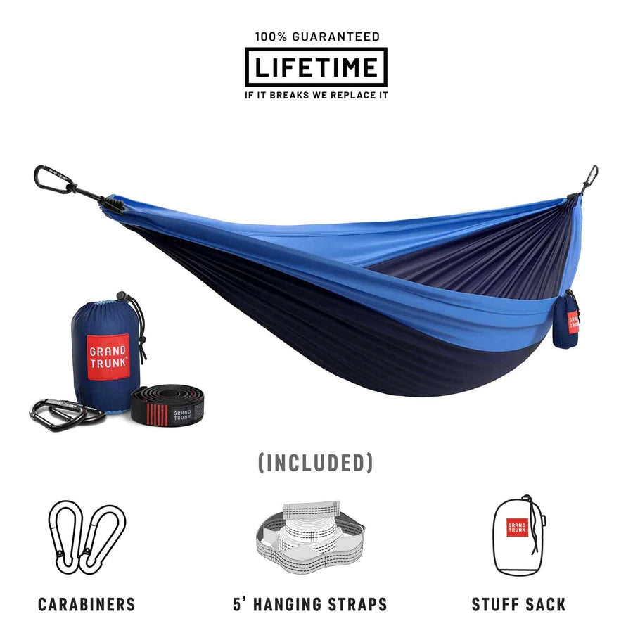 Double Deluxe Hammock w/ Tree Straps