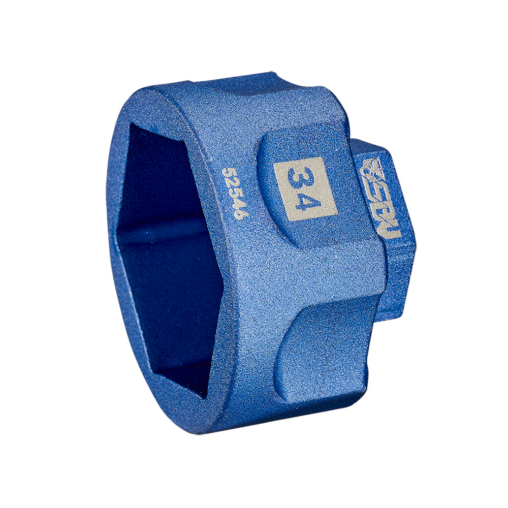3/8" Drive 6-Point 34mm Aluminum Socket