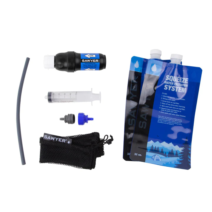 Sawyer Point One Squeeze Water Filter System with Two 1L Pouches