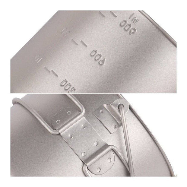 TITANIUM COOKING POT - 1.1L or 1100 ML