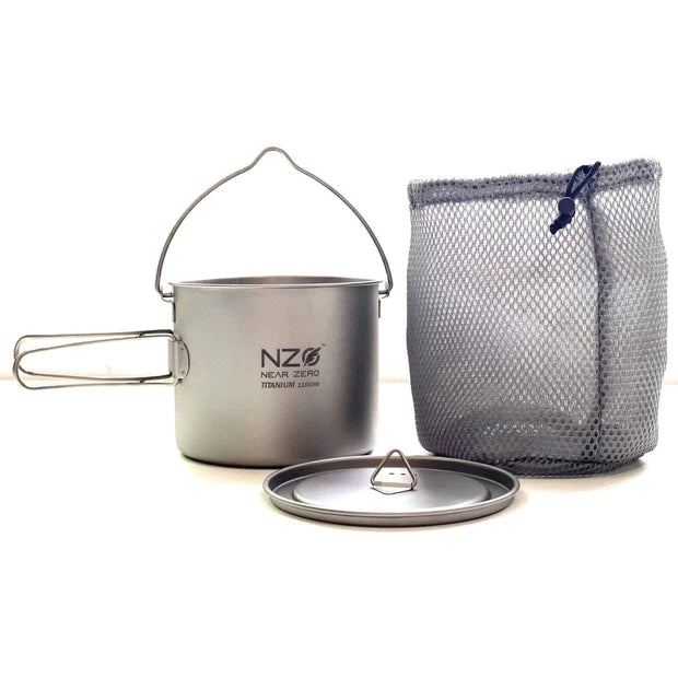 TITANIUM COOKING POT - 1.1L or 1100 ML