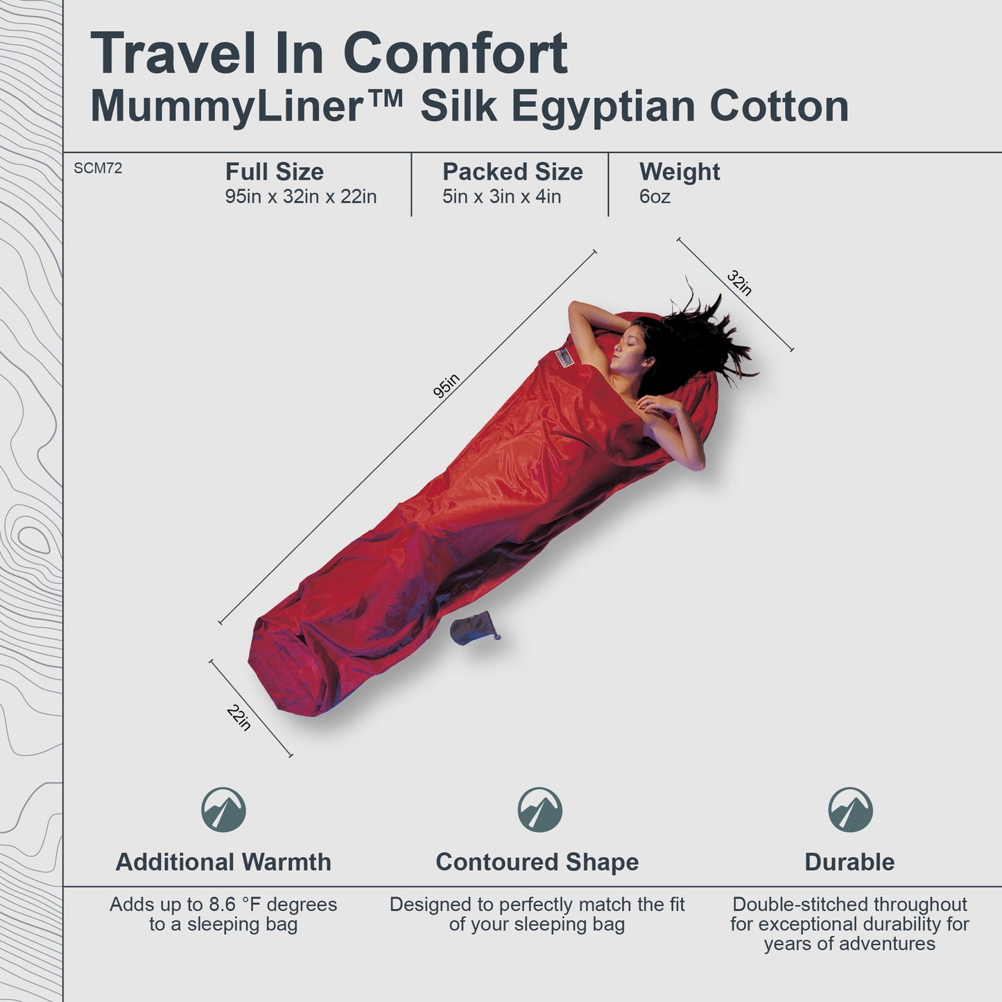 COCOON - Premium - MummyLiner Silk / Egyptian Cotton