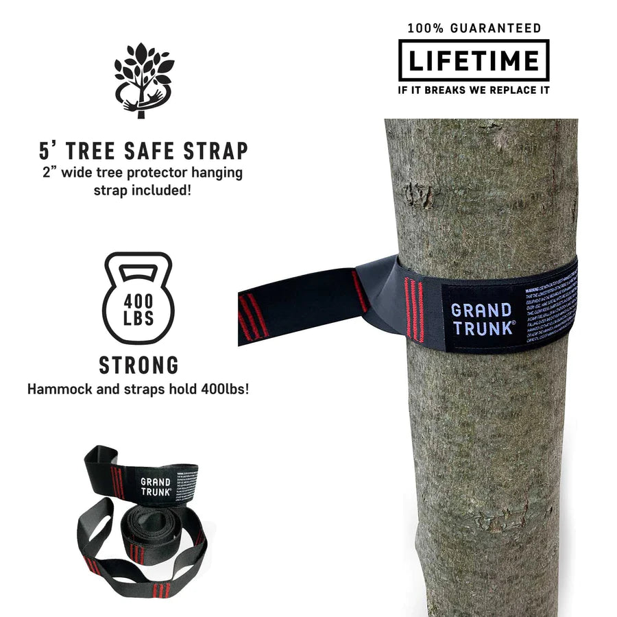 Double Deluxe Hammock w/ Tree Straps