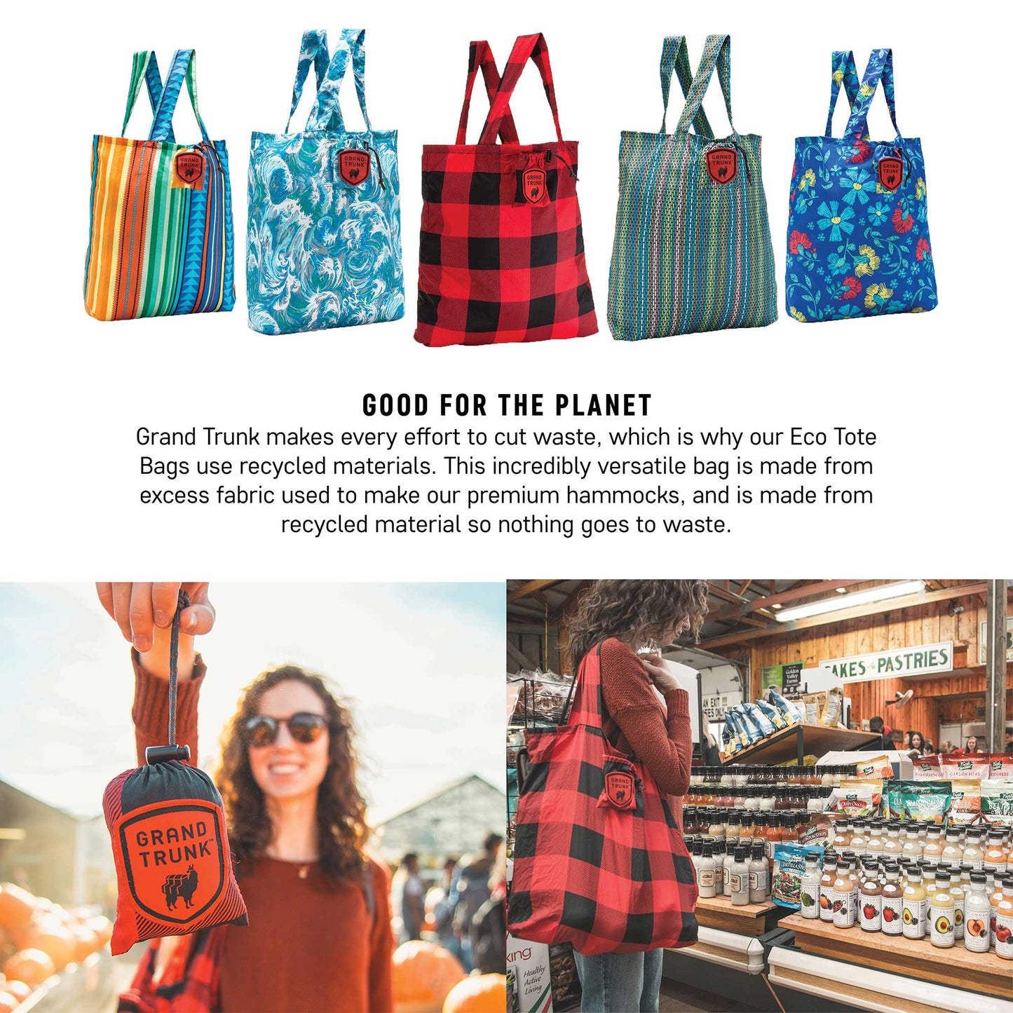 Eco-Tote Travel Tote Bag - Multiple Color Options