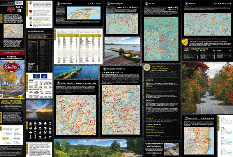 Wisconsin and Michigan’s Upper Peninsula G1 Map – First Edition