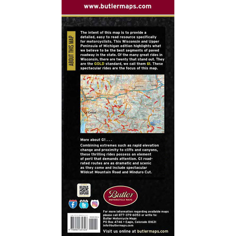 Wisconsin and Michigan’s Upper Peninsula G1 Map – First Edition