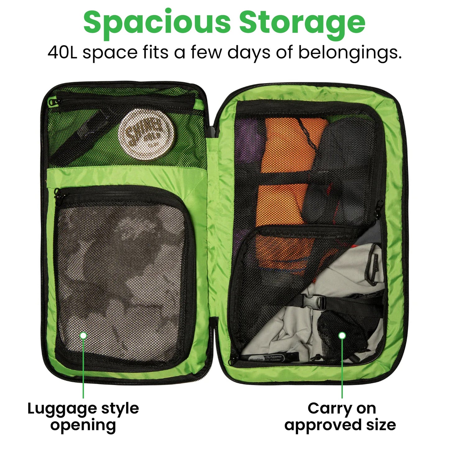 The Island Hopper 40L — Carry-On Backpack for 1–2 Week Trips