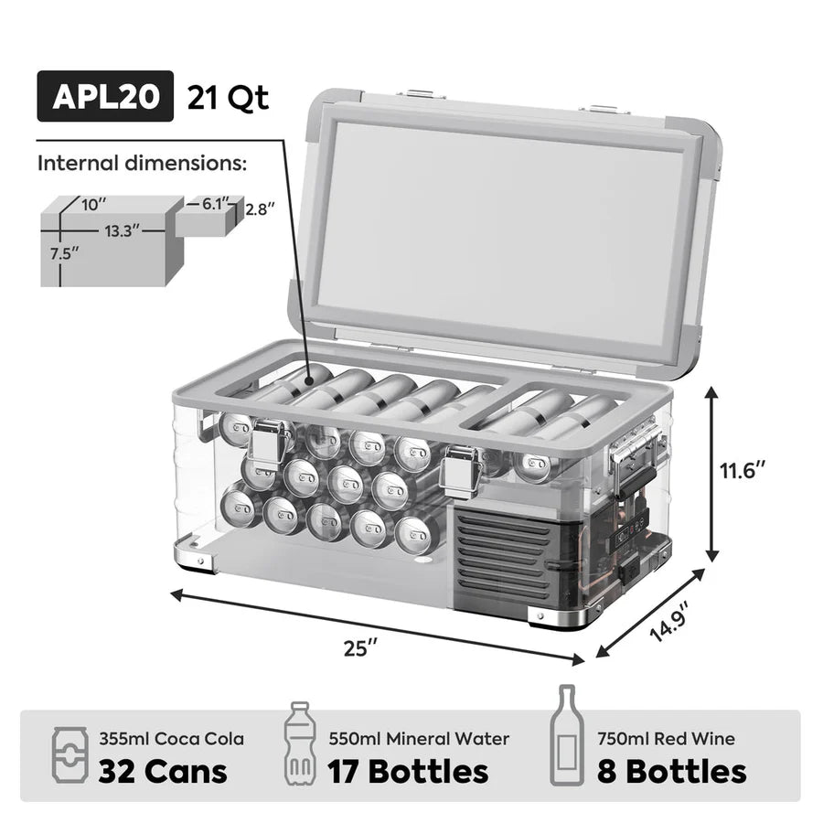 APL20 - 21QT Light Duty Aluminum Freezer Single Zone