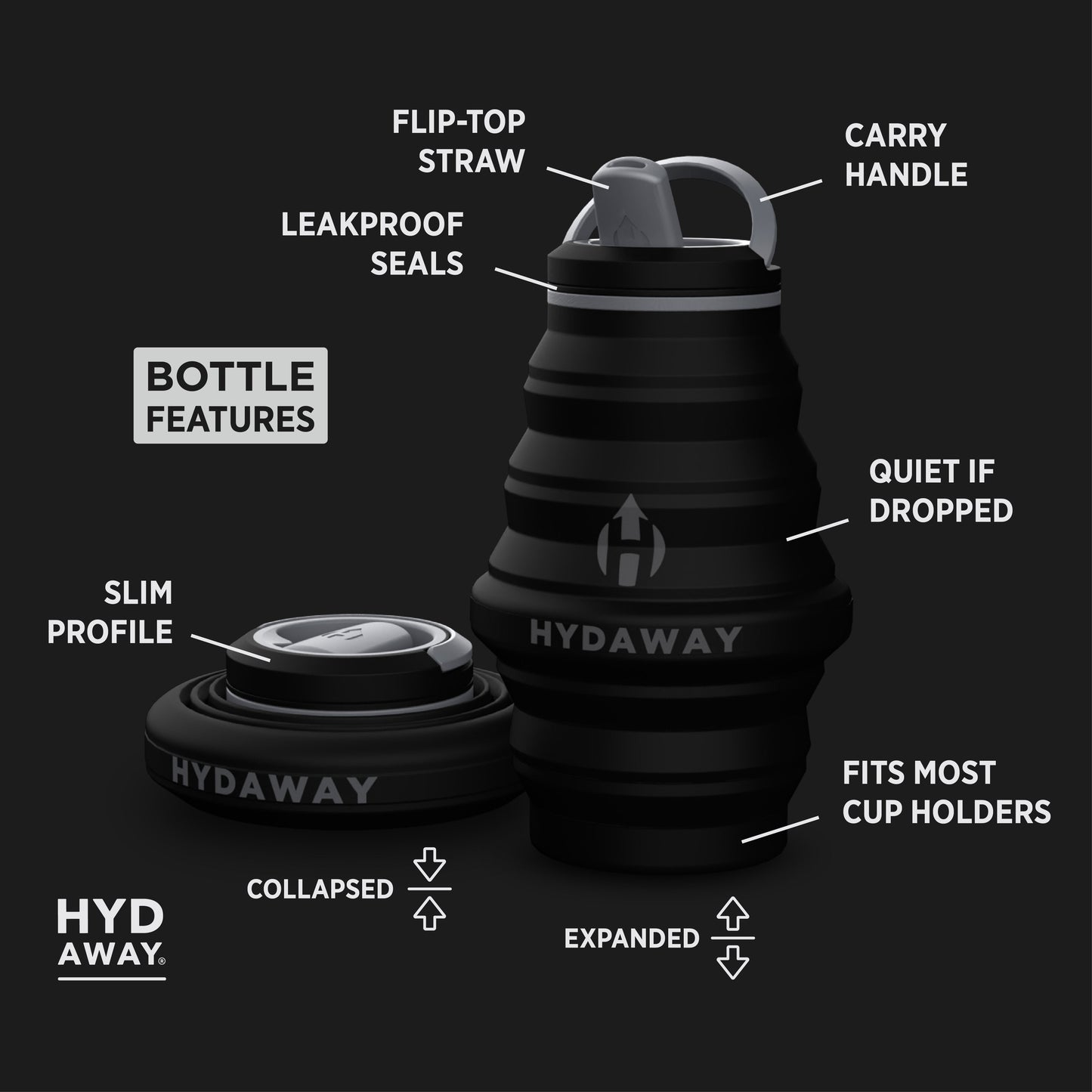 Collapsible Water Bottle | 17oz