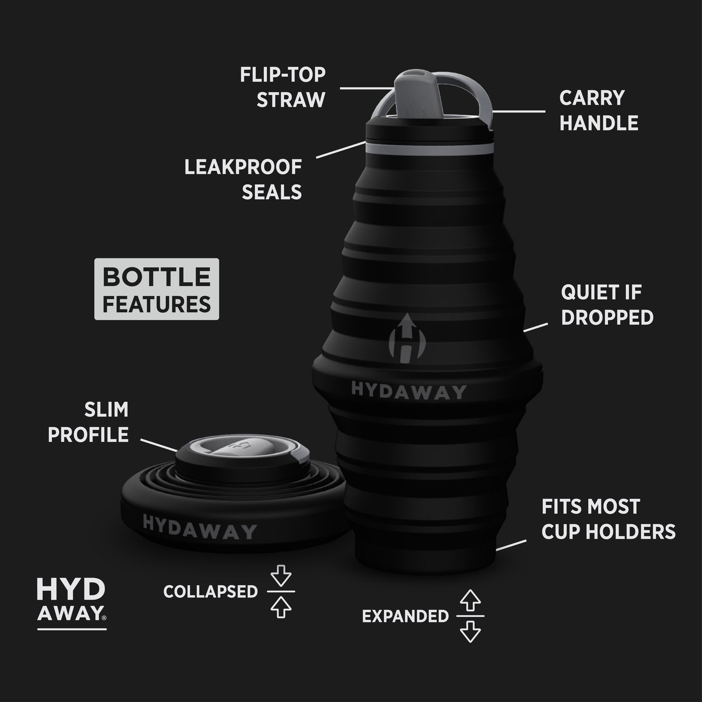 Collapsible Water Bottle | 25oz