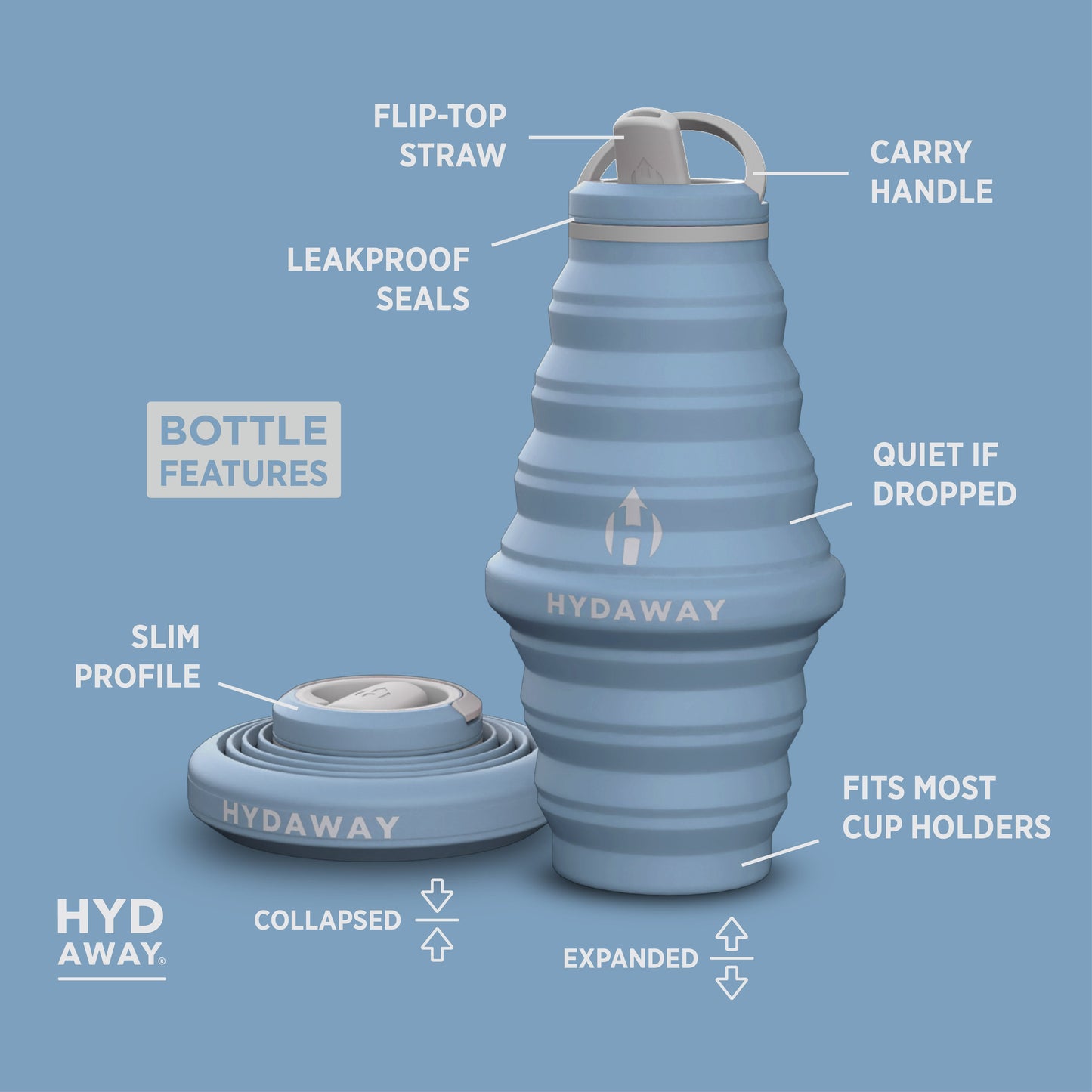 Collapsible Water Bottle | 25oz