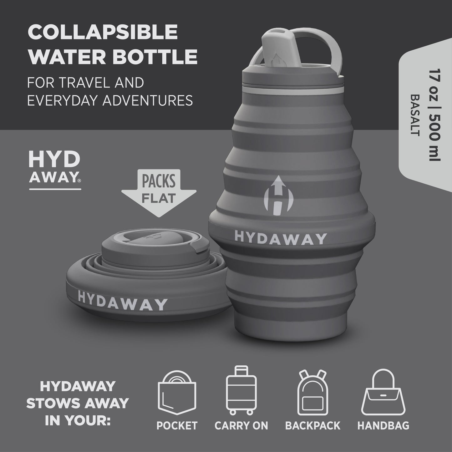 Collapsible Water Bottle | 17oz