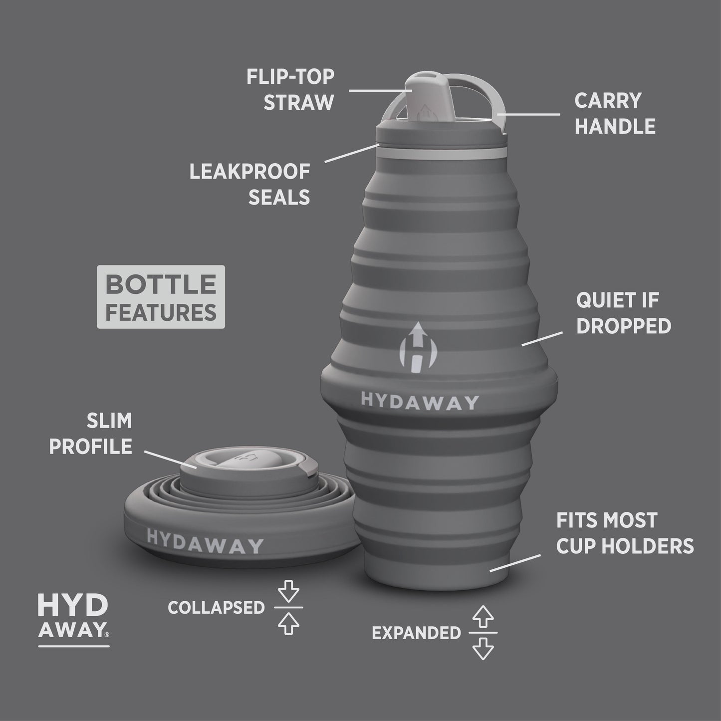 Collapsible Water Bottle | 25oz