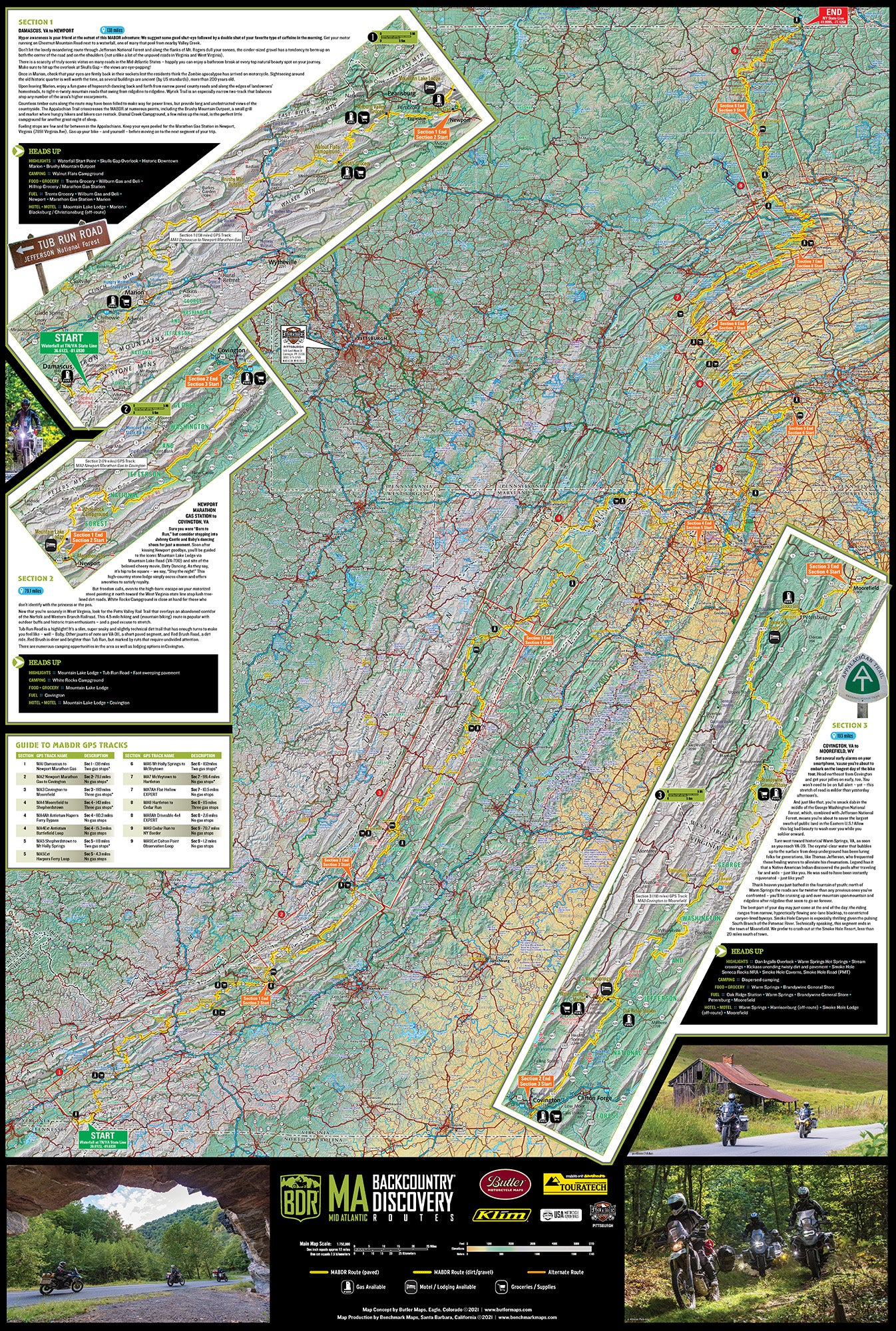 Mid-Atlantic Backcountry Discovery Route (MABDR) Map – V1