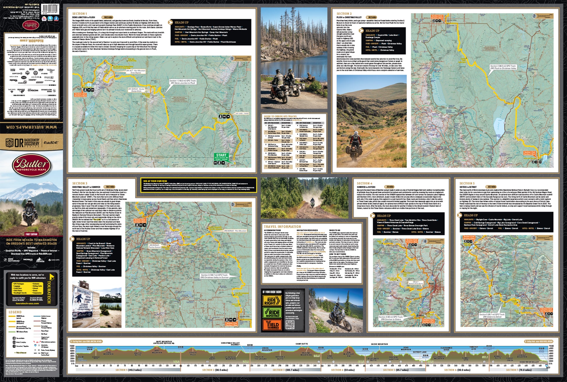 Oregon Backcountry Discovery Route (ORBDR) Map – The Adventure Source