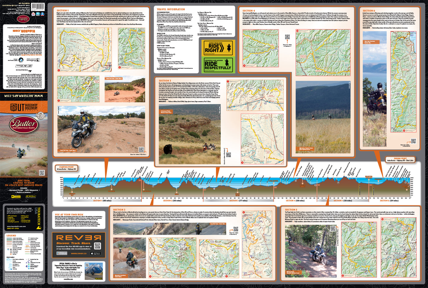 Utah Backcountry Discovery Route (UTBDR) Map 2nd Edition