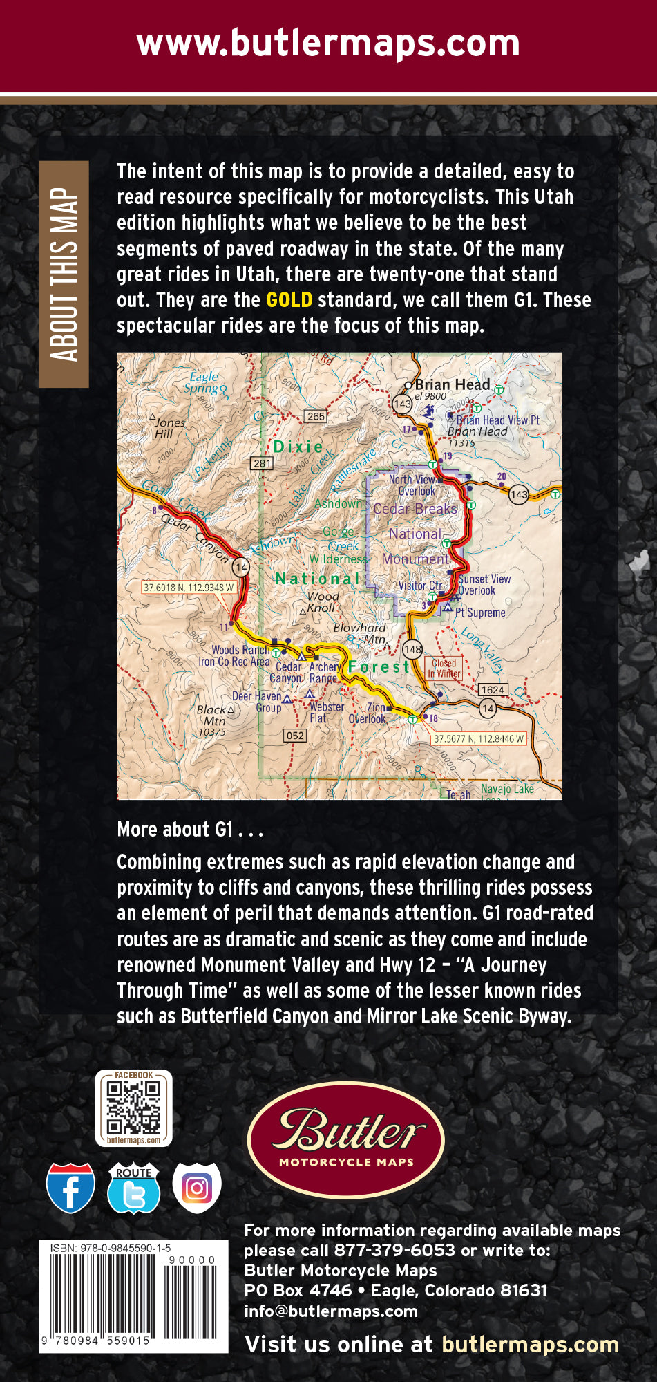 Utah G1 Map 5th Edition
