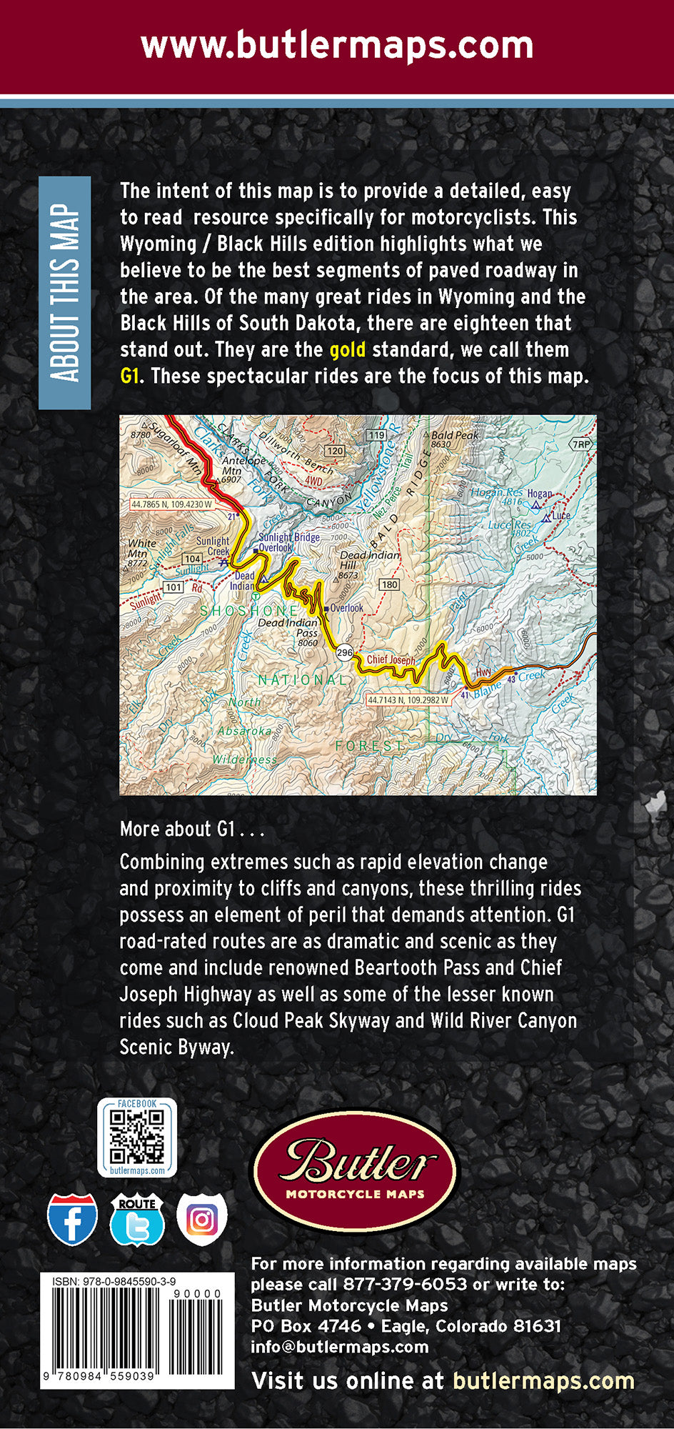 Wyoming and the Black Hills of South Dakota G1 Map – V5