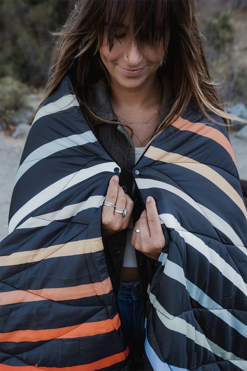 Puffer Blanket: Pinstripes Multi