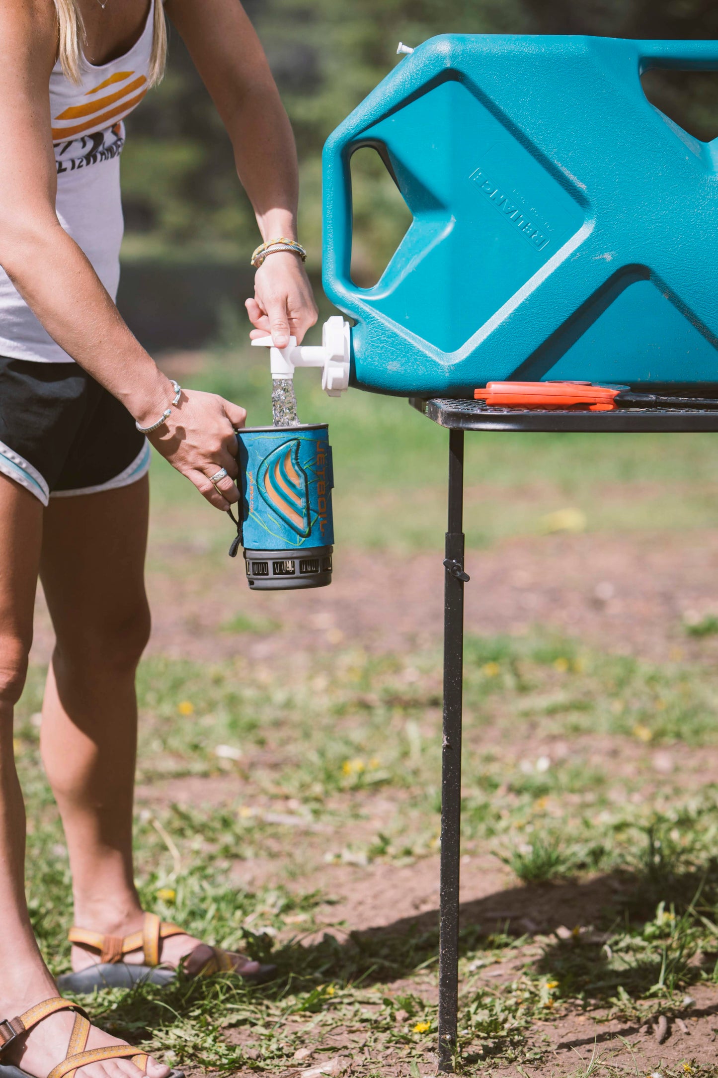 Medium Steel Camping Tire Table