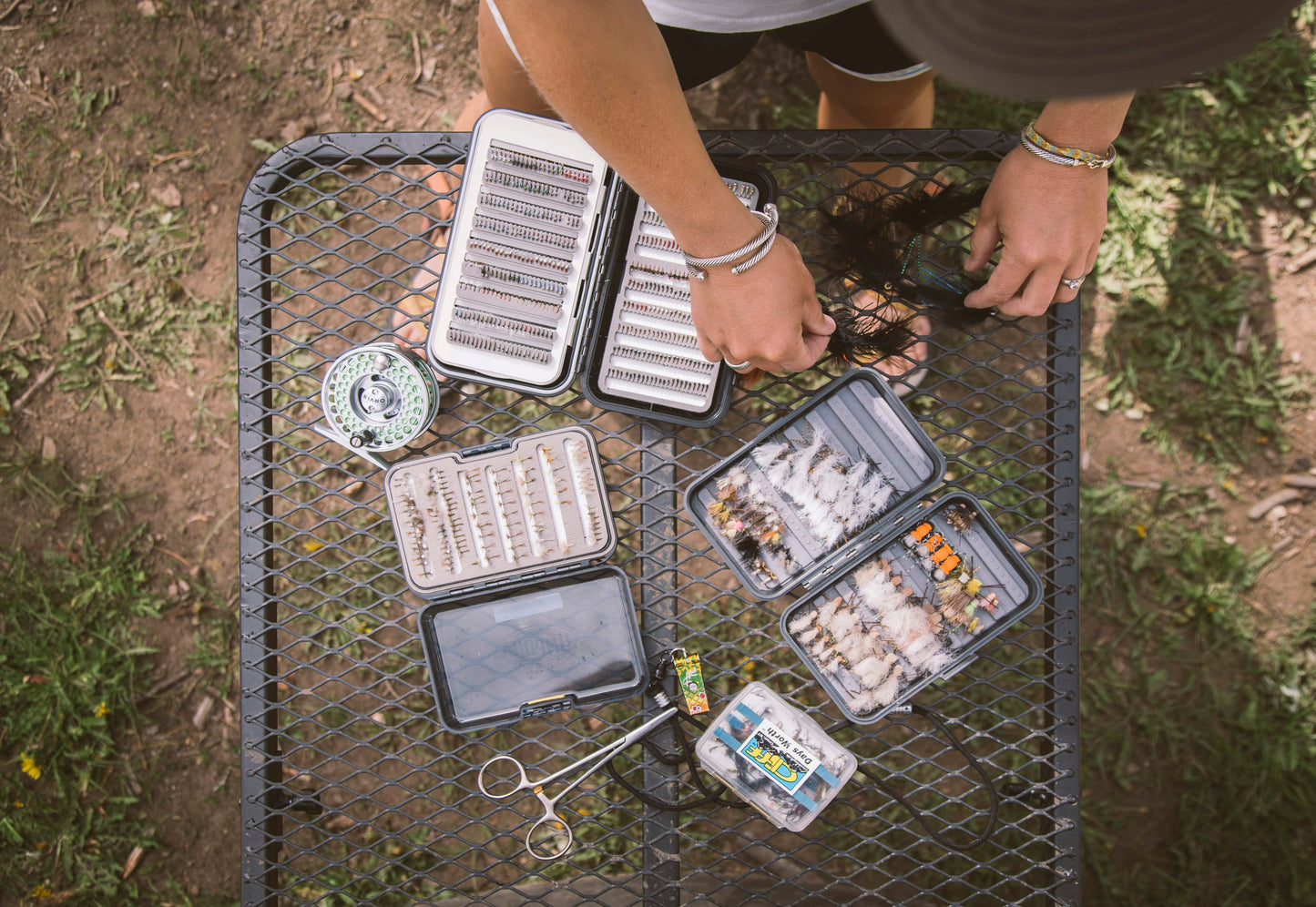 Medium Steel Camping Tire Table