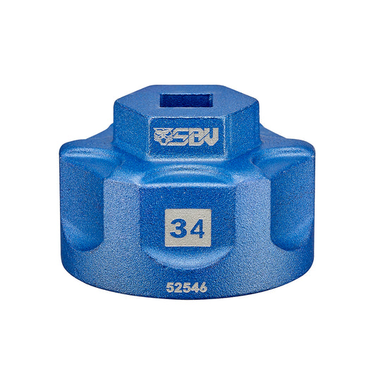 3/8" Drive 6-Point 34mm Aluminum Socket