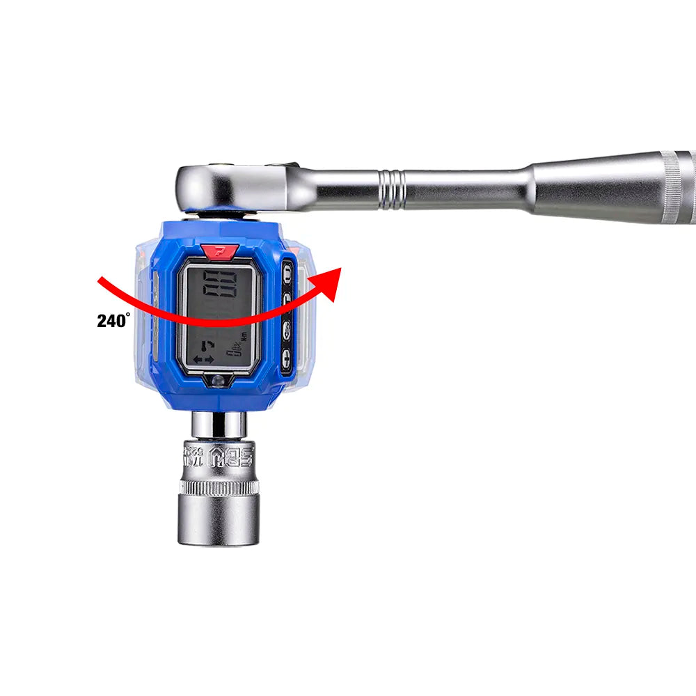 UPDATED New Design - 3/8” Digital Torque Wrench with 1/4" adapter, 1Nm to 205Nm