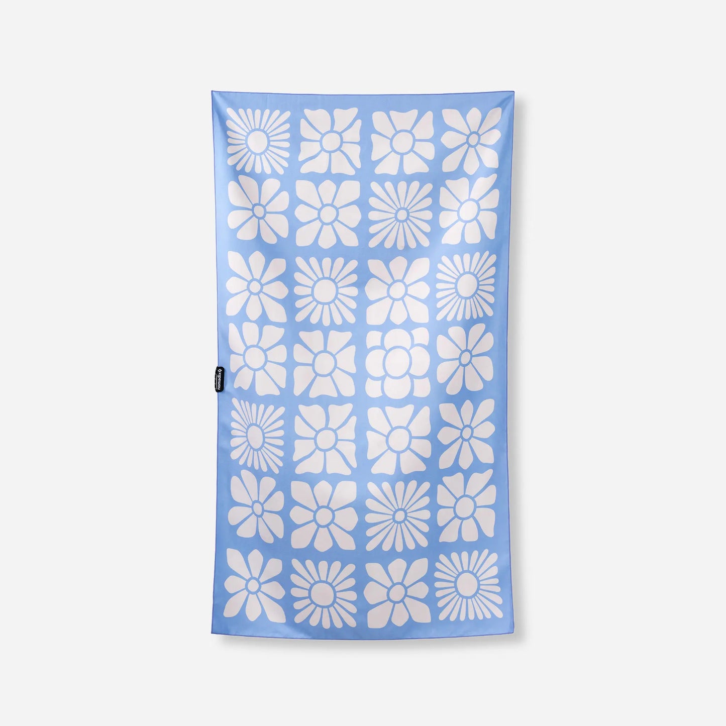 Ultralight Towel: Flowerbed Coastal Blue