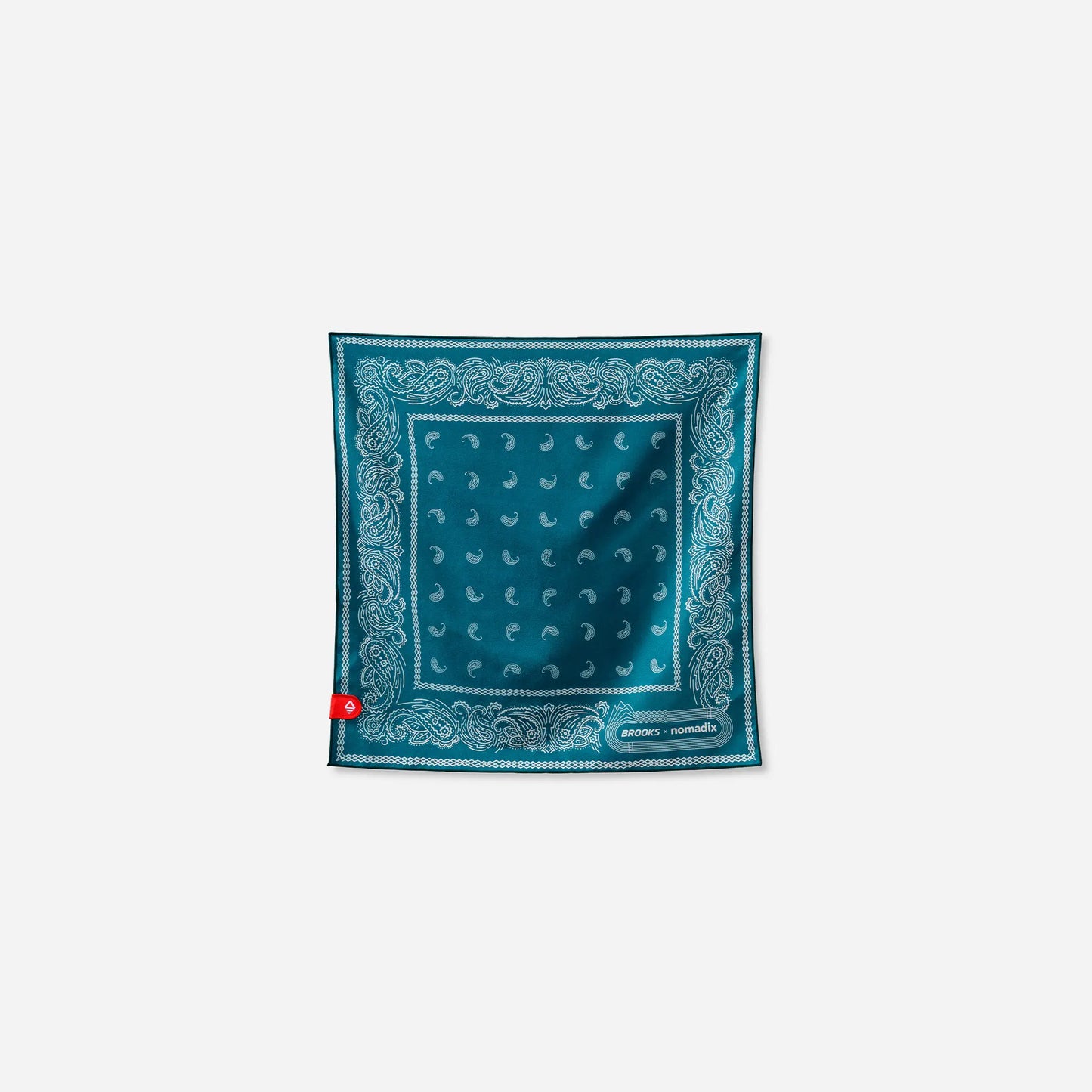 Bandana Towel: Paisley Teal Ocean (Nomadix x Brooks)