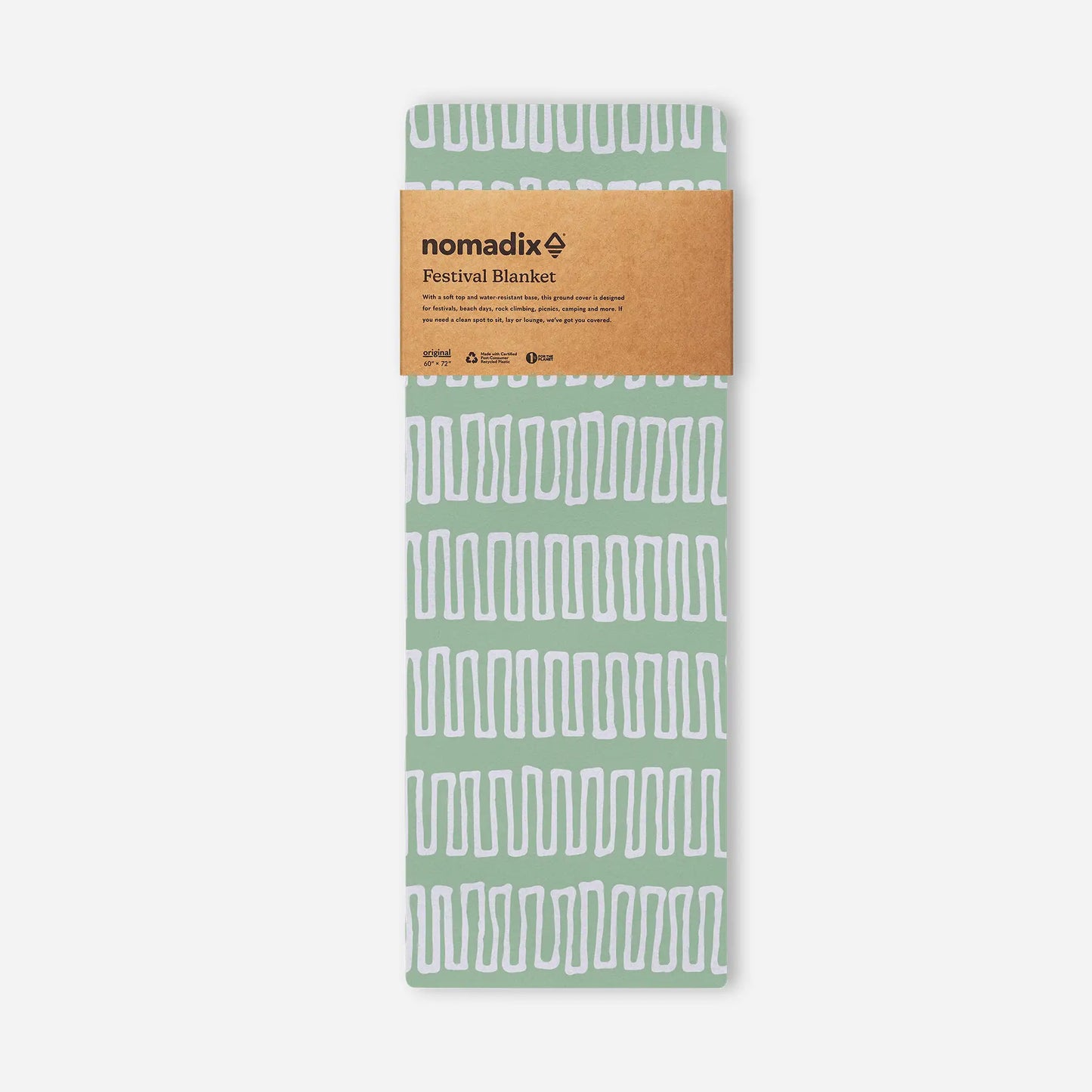 Festival Blanket: Switchback Seafoam Green