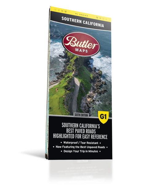 Best Paved Roads in Southern California - Southern California G1 Series Map