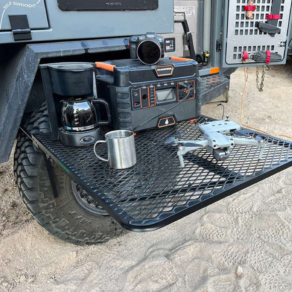 Medium Aluminum Camping Tire Table