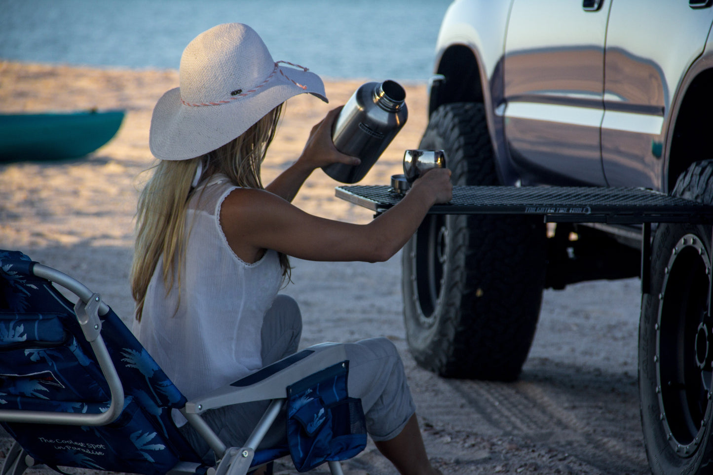Medium Steel Camping Tire Table