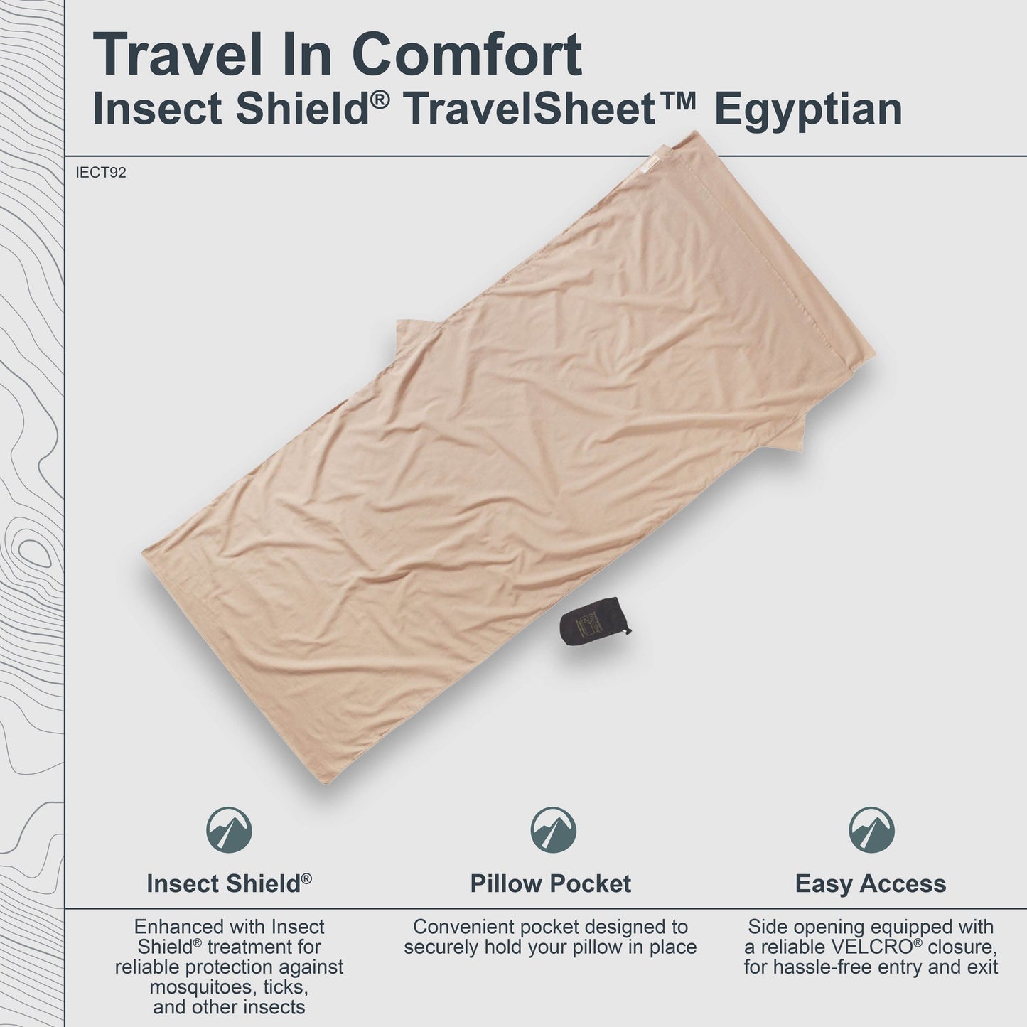 Insect Shield® TravelSheet™ Egyptian Cotton