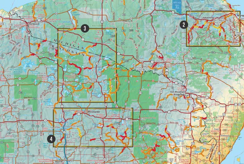 Wisconsin and Michigan’s Upper Peninsula G1 Map – First Edition